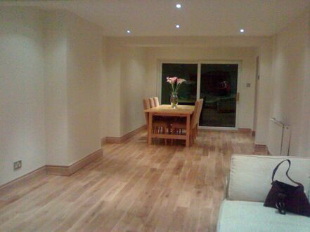 We fit wood and laminated flooring
